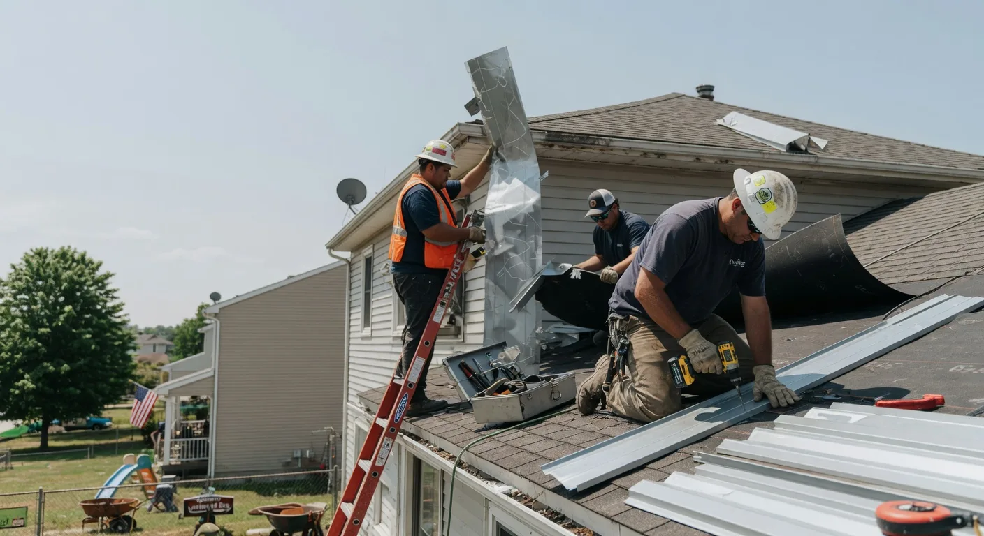 Storm Damage Metal Roof Repair in Spurlockville, WV